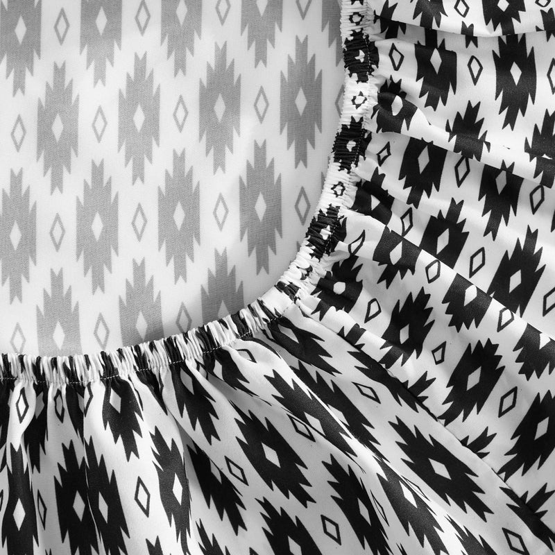 Wrangler - Sheet Set  Breathable & Wrinkle Resistant Bedding with Matching Pillowcases  Yellowstone Inspired  Fully Elasticized (Blaze Black  Full) - Image 4