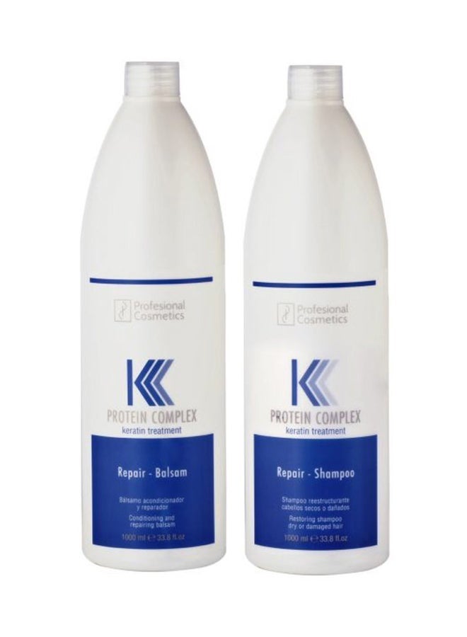 Protein Complex Shampoo And Conditioner White 2 x 1000ml