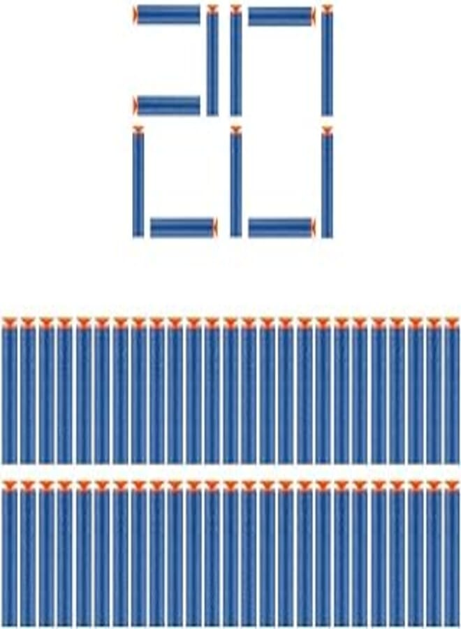 VGRASSP Soft Foam Suction Bullets Darts for Toys Guns -Sticky Safe Bullets Compatible with Nerf N-Strike and Blaze Storm Blaster Guns (Pack of 20 Bullets)