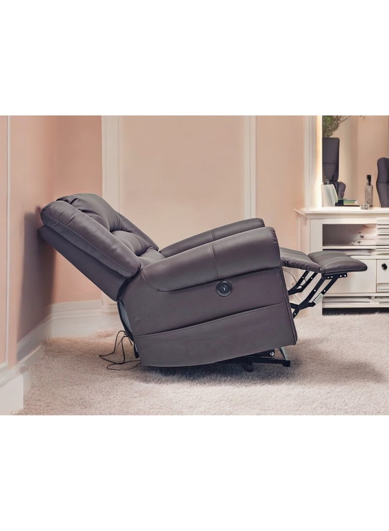 مالتي هوم فيرنيتشر كرسي استرخاء كهربائي – مصمم لراحة كبار السن MH-1809-Brown Coffee - Image 3