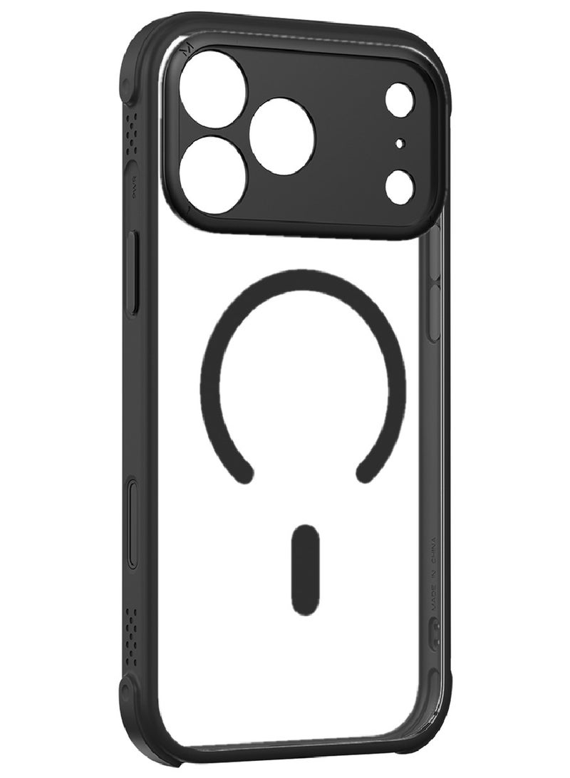 Momax غطاء كاميرا التحكم المغناطيسي CaseForm Air لجهاز iPhone 17 Pro MAX (2025) متوافق مع MagSafe - أسود - Image 1