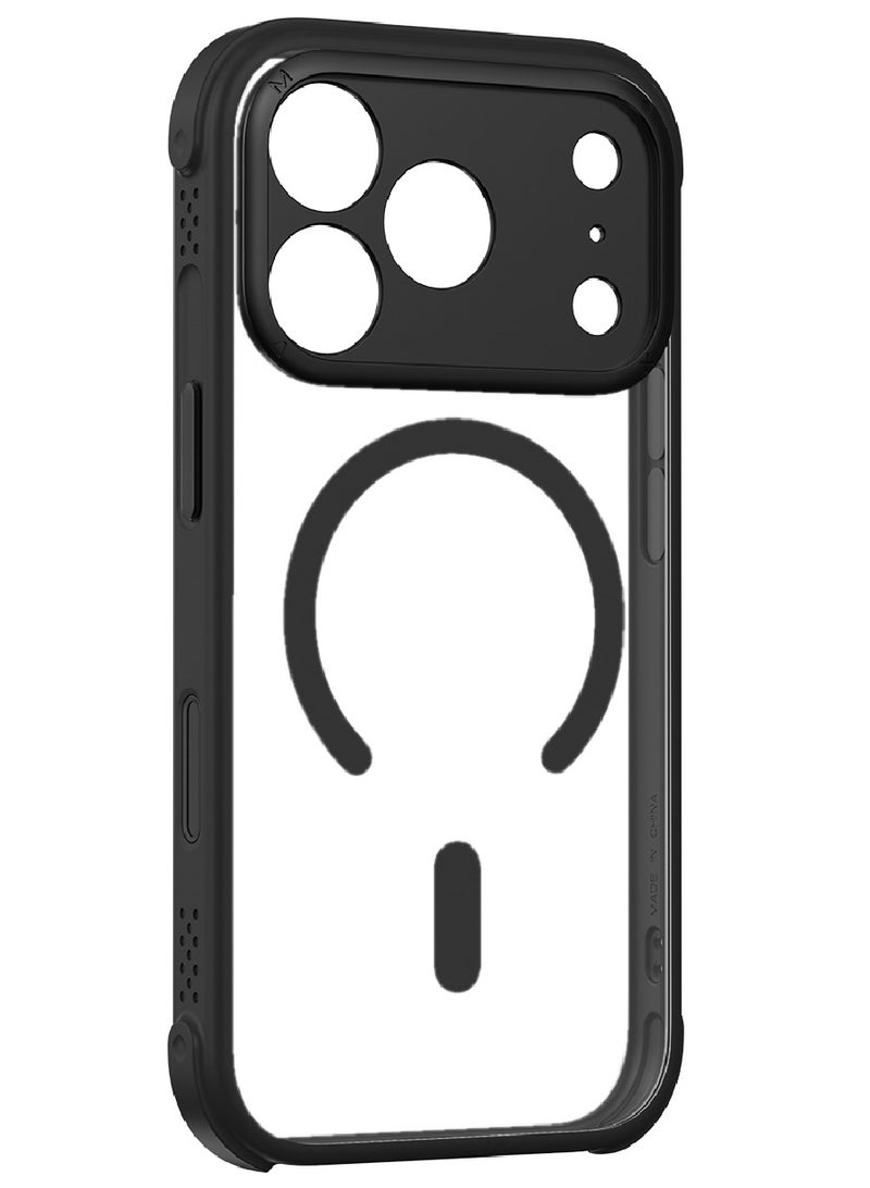 Momax غطاء كاميرا التحكم المغناطيسي CaseForm Air لجهاز iPhone 17 Pro MAX (2025) متوافق مع MagSafe - أسود - Image 3