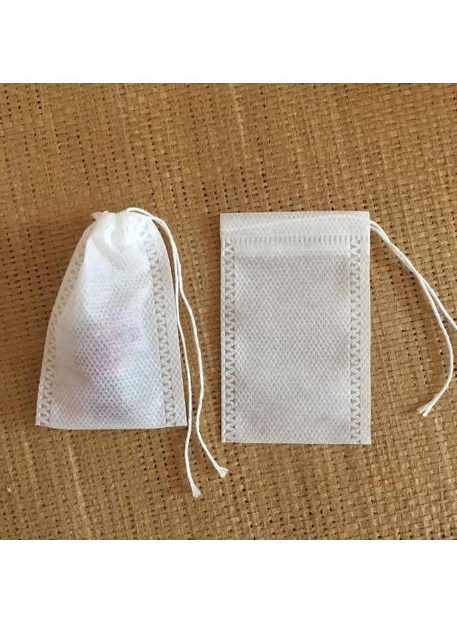 ون كون أكياس فلتر شاي متعددة الأغراض للاستخدام مرة واحدة - 100 كيس صديق للبيئة غير منسوج آمن غذائيًا لأوراق الشاي السائبة والأعشاب والتوابل والبهارات - Image 1