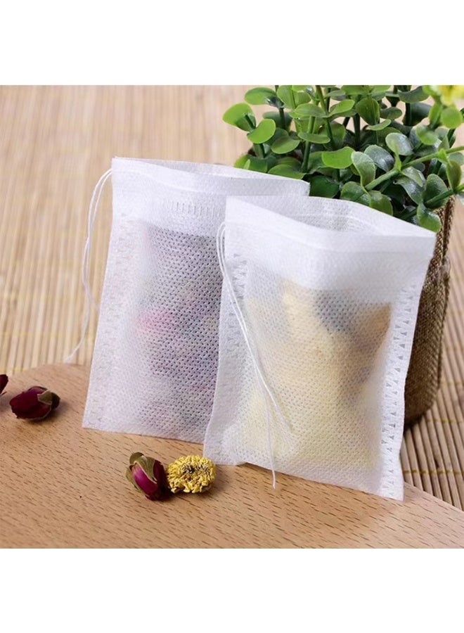 ون كون أكياس فلتر شاي متعددة الأغراض للاستخدام مرة واحدة - 100 كيس صديق للبيئة غير منسوج آمن غذائيًا لأوراق الشاي السائبة والأعشاب والتوابل والبهارات - Image 2