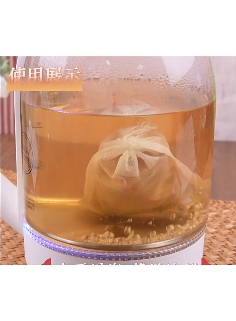 ون كون أكياس فلتر شاي متعددة الأغراض للاستخدام مرة واحدة - 100 كيس صديق للبيئة غير منسوج آمن غذائيًا لأوراق الشاي السائبة والأعشاب والتوابل والبهارات - Image 3