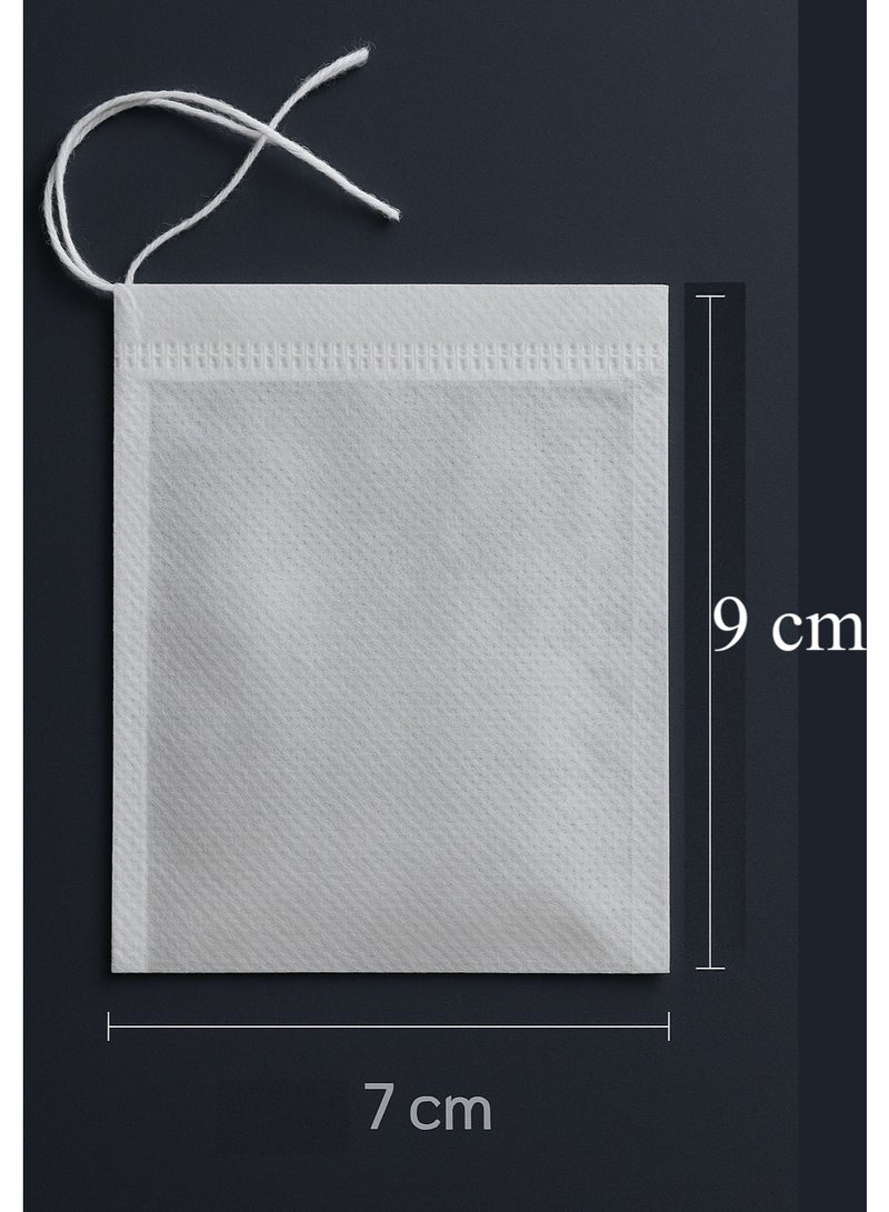 ون كون أكياس فلتر شاي متعددة الأغراض للاستخدام مرة واحدة - 100 كيس صديق للبيئة غير منسوج آمن غذائيًا لأوراق الشاي السائبة والأعشاب والتوابل والبهارات - Image 4