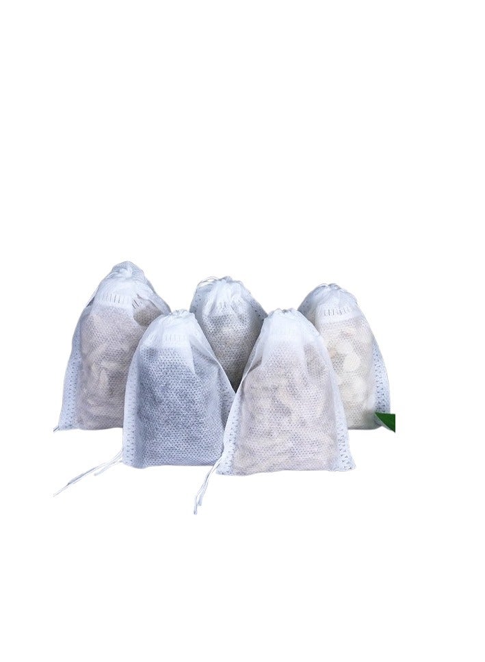 wncon Disposable Tea Bags Filter Multi-Purpose Infuser – 100 Pcs Filter Bags Food-Grade Non-Woven Drawstring Pouches General purpose Filter Bags for Loose Leaf Tea, Herbs, Spices & Seasoning - Image 5