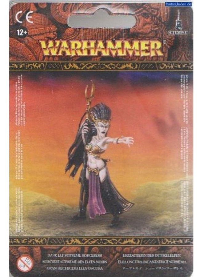 Games Workshop 99070212001 Dark Elf Sorceress Clam Pack Figure - Image 1