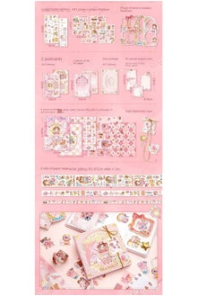 Y&D 151 Pcs Aesthetic Scrapbook Kit Scrapbooking Supplies Junk Journal With A6 Grid Notebook  Journals Diy Gift Journaling For Teen Girl Kid Women  - Image 3