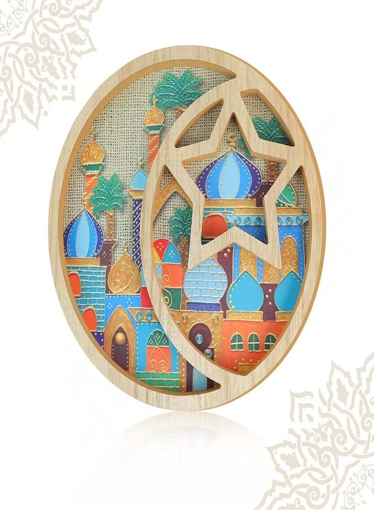 أوزيغالور صينية تقديم بشكل هلال ونجمة رمضان - صينية حلويات عيد الفطر - Image 1