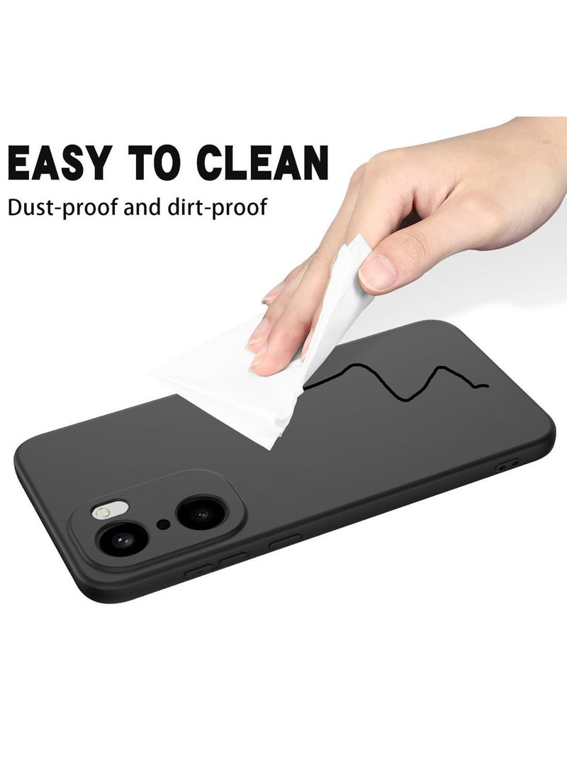 Wtech Oneplus 15R 5G 2025 Premium Soft Liquid Silicone Case Cover (MCRPSN) - Black - Image 4