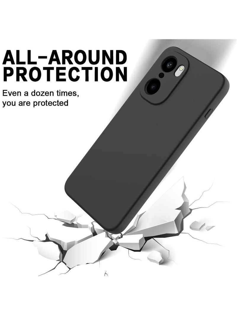 Wtech Oneplus 15R 5G 2025 Premium Soft Liquid Silicone Case Cover (MCRPSN) - Black - Image 3