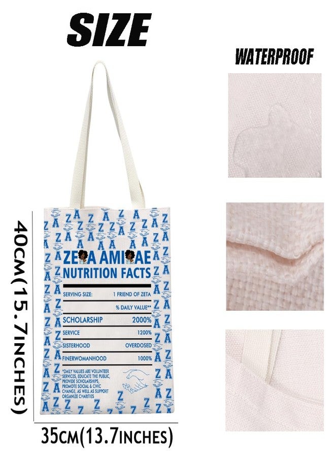 MEIKIUP Greek Sorority Gifts ZAmice Inspired Tote Bag Greek Sorority Shoulder Bag Sorority Paraphernalia Gift (ZA Tote Bag) - Image 3
