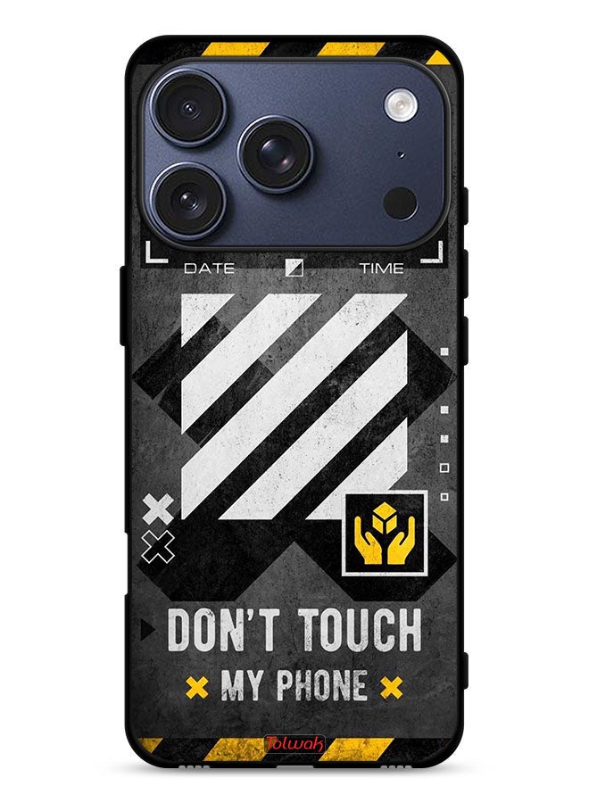 Tolwak Apple iPhone 17 Pro Protective Case Cover Do Not Touch My Phone - Image 1