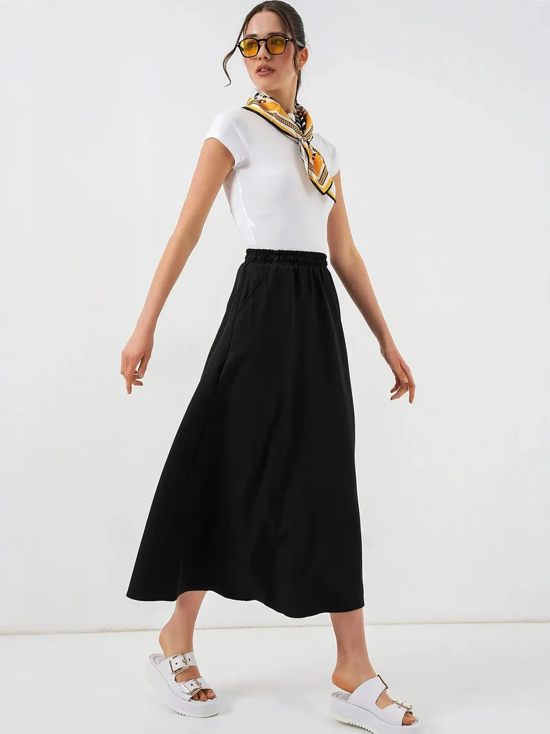 بيغ دارت BDART High Waist A-Line Maxi Skirt