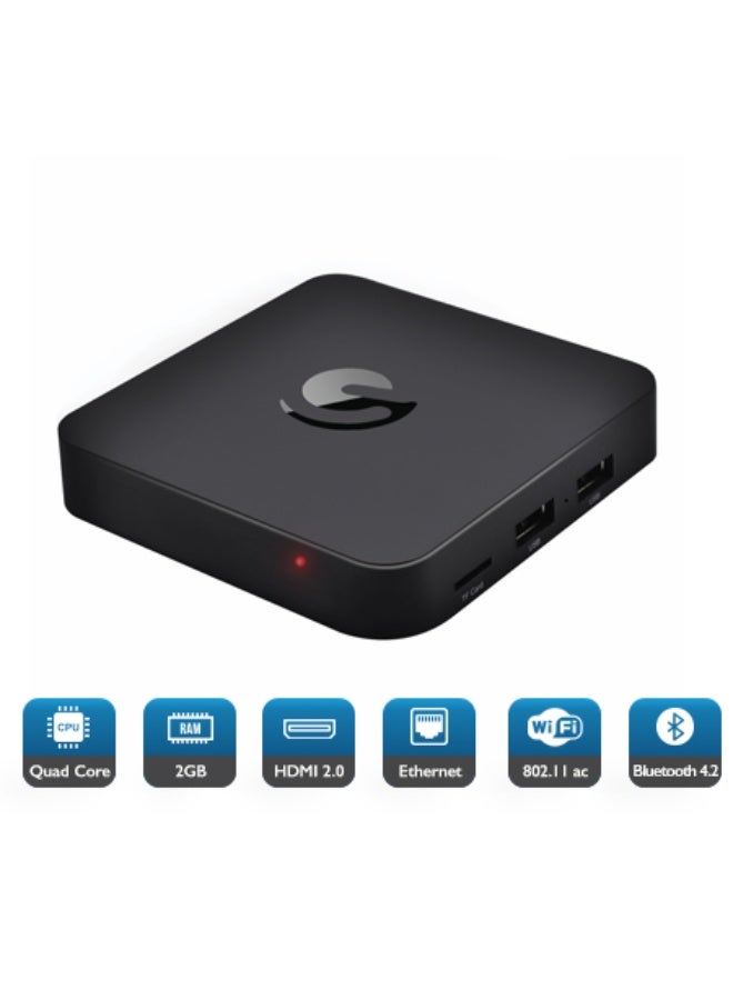 Ematic Ematic 4K Ultra HD Android TV Box with Voice Search Remote | Android 9.0 | 2GB RAM | 8GB Storage | HDR | Bluetooth | Dual USB Ports  - Image 2