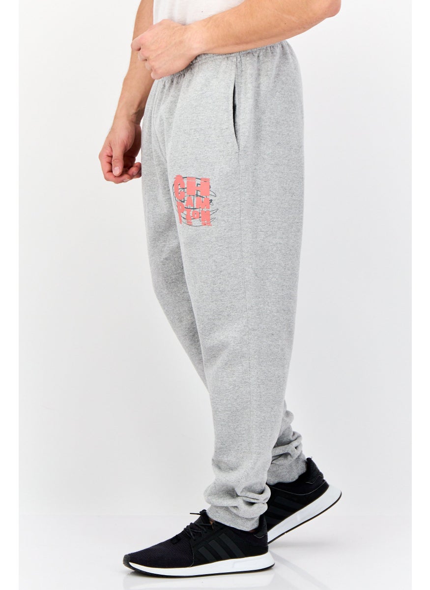 Champion - Men Sportswear Fit Graphic Print Outdoor Sweatpants, Grey - Image 1