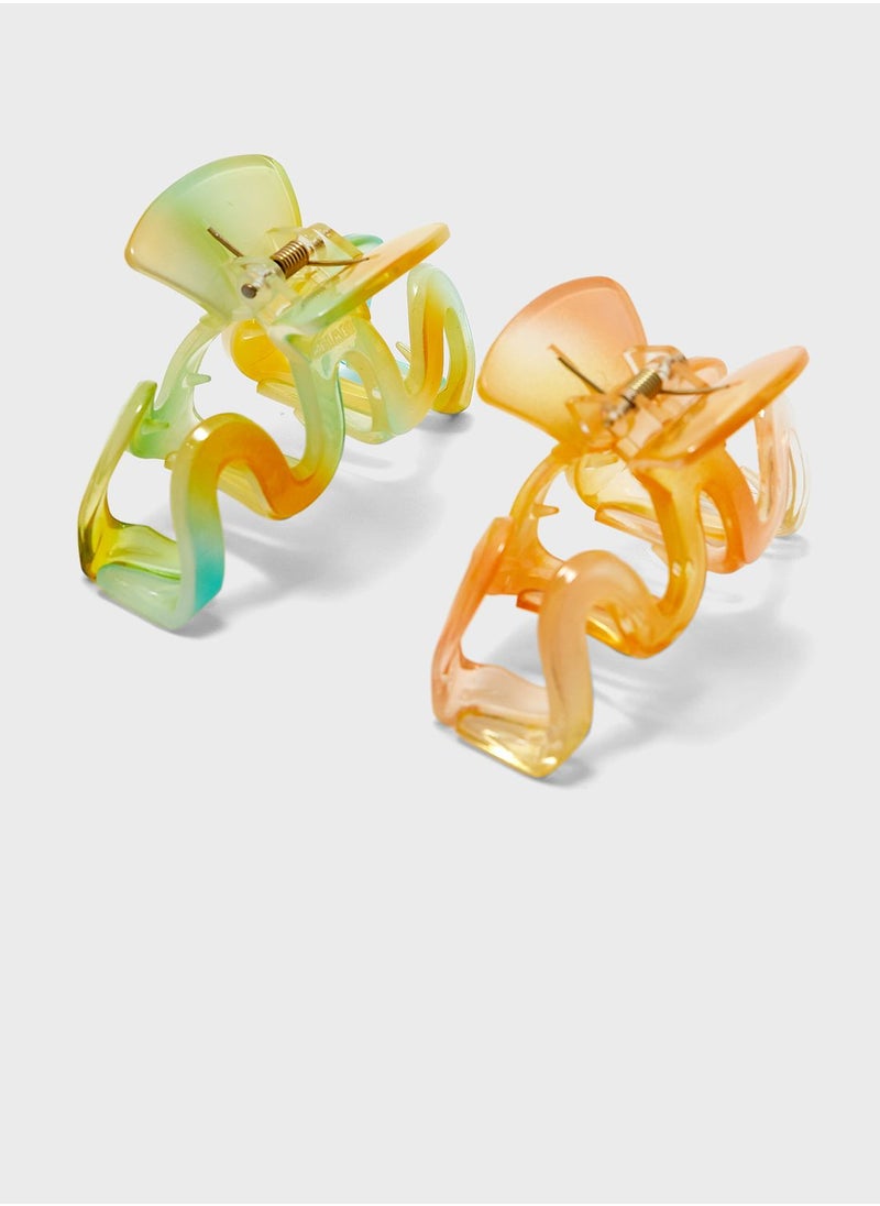 Ginger - 2  Pack Hair Claw Clip - Image 1