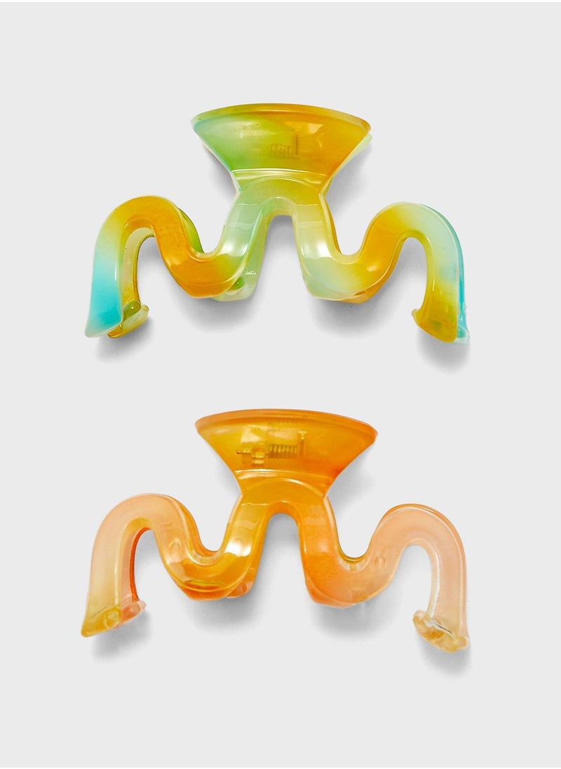 Ginger - 2  Pack Hair Claw Clip - Image 1