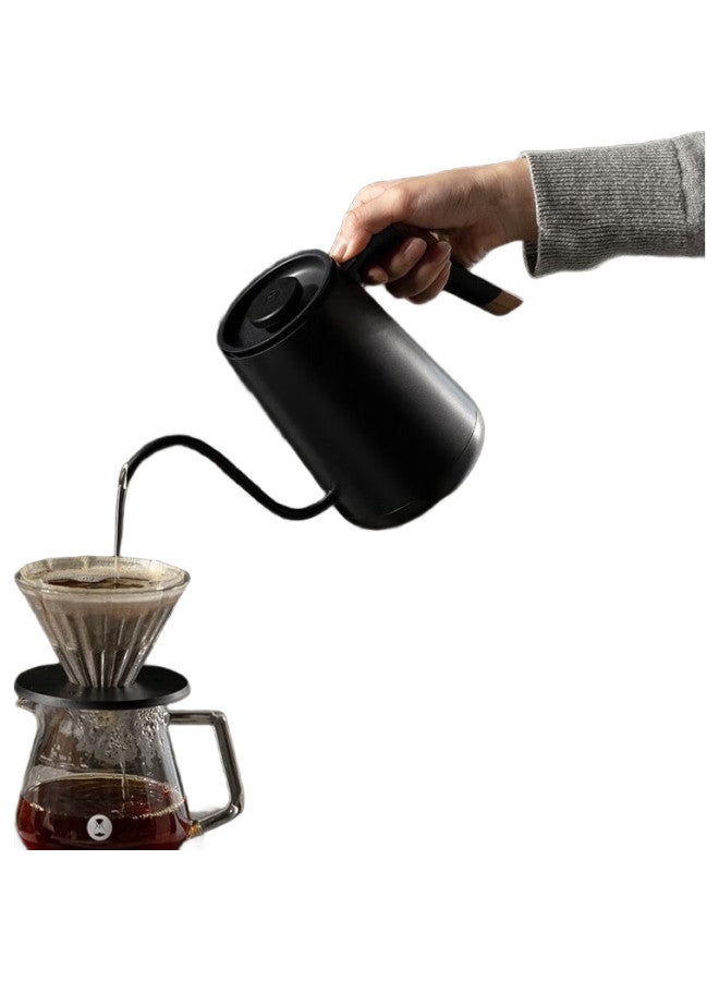 TIMEMORE غلاية تيميمور الذكية للتحكم في درجة الحرارة، غلاية كهربائية منزلية مع تحكم في درجة الحرارة، غلاية قهوة بسعة 600 مل ذات فوهة دقيقة - Image 2