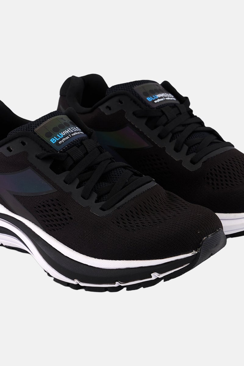 DIADORA أحذية رياضية نسائية ميثوس بلاشويلد 7 مزودة بأربطة، سوداء - Image 3