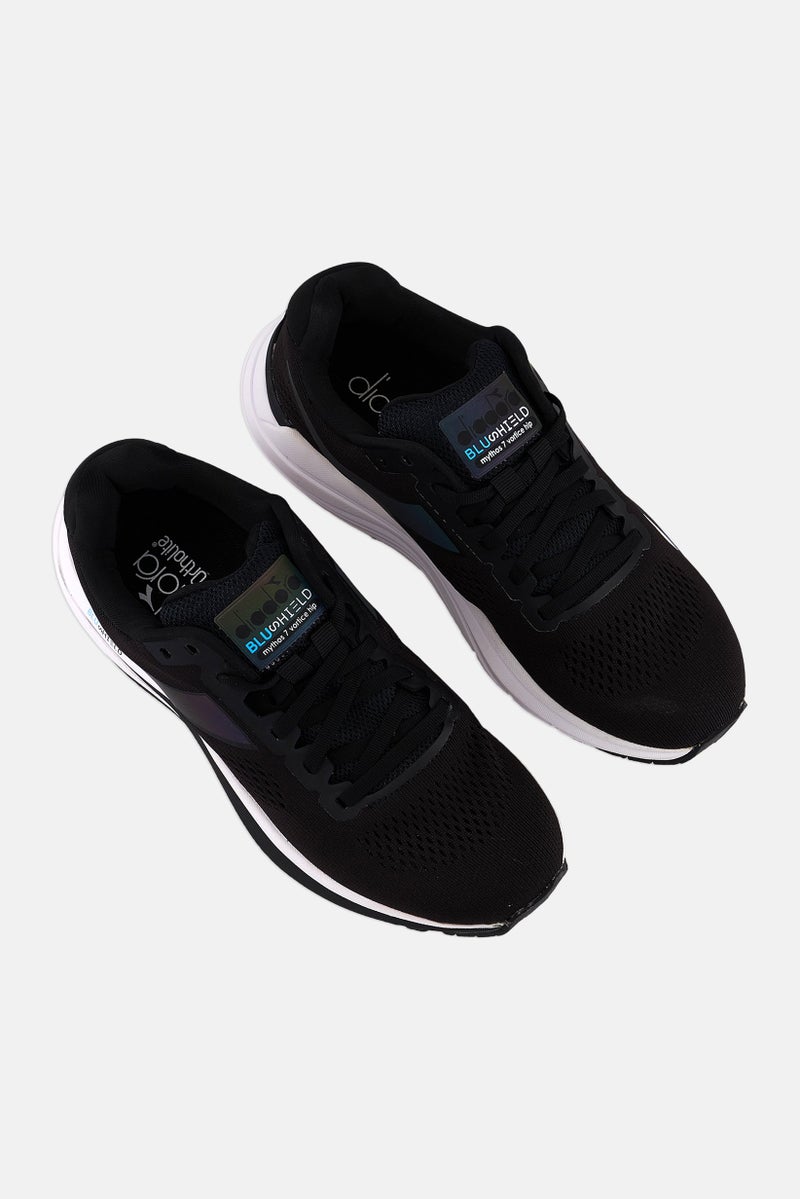 DIADORA أحذية رياضية نسائية ميثوس بلاشويلد 7 مزودة بأربطة، سوداء - Image 4