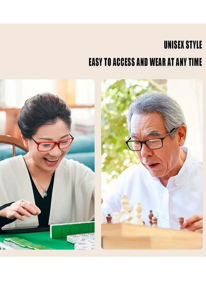 Reading Glasses  Men & WOMEN Presbyopia Glasses Spring Leg Business, Comes with a special eyeglasses box and a free cotton handkerchief, Exclusive from Seller INFINITYHANDMADE Only