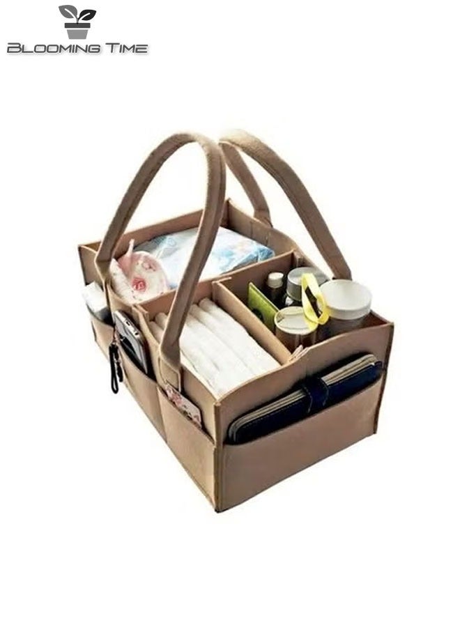 BLOOMING TIME Felt Bag, Large Capacity, Suitable For Baby Supplies, Can Be Classified And Stored  - Image 2