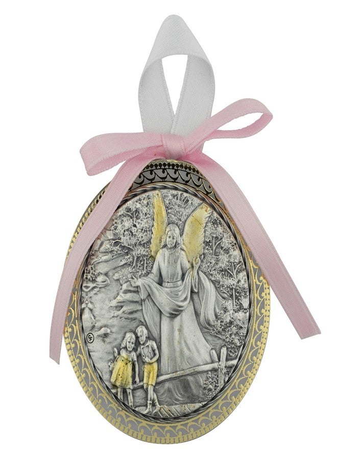 VENERARE Crib Medal | Christian Religious Décor for Nursery | Great Gift for Baptism, Christening, or New Baby | Features Guardian Angel, Praying Child, or Holy Family | Made in Italy - Image 3