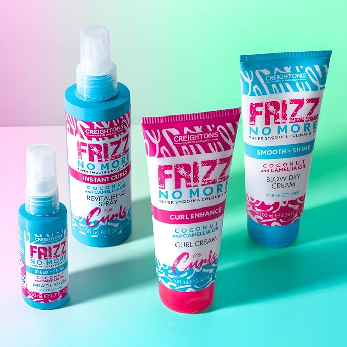 Creightons Frizz No More Instant Curls Revitalising Spray 150ml Defines Curls Reduces Frizz Adds Glossy Shine with Coconut Camellia Oil ColourKind All Hair Types - Image 4