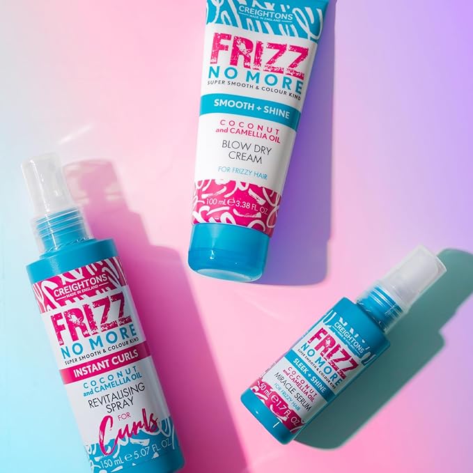 Creightons Frizz No More Instant Curls Revitalising Spray 150ml Defines Curls Reduces Frizz Adds Glossy Shine with Coconut Camellia Oil ColourKind All Hair Types - Image 3
