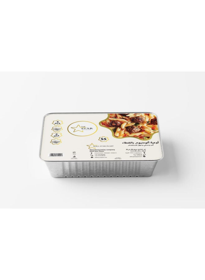 top star Aluminum Containers 5pcs*S5