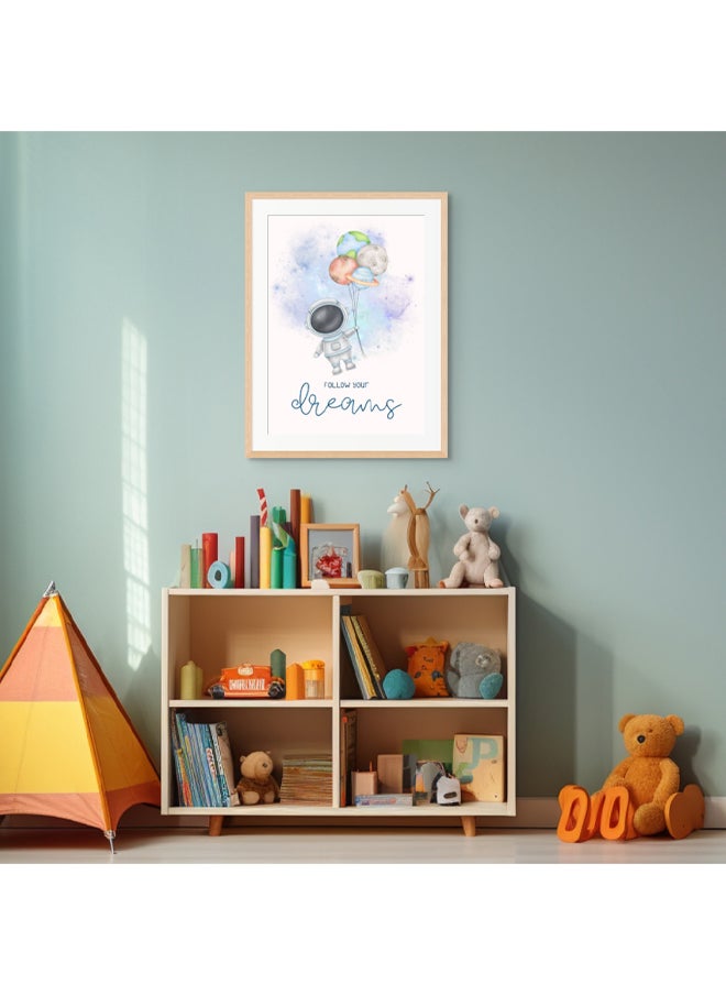 Art Decor - Art Decor Framed Fine Art of Inspirational Kids Portrait Fun Positive Affirmation Print with Matt Board Wall Décor for Playroom Classroom Nursery Kid Bedroom Children Room Gifting - Image 1
