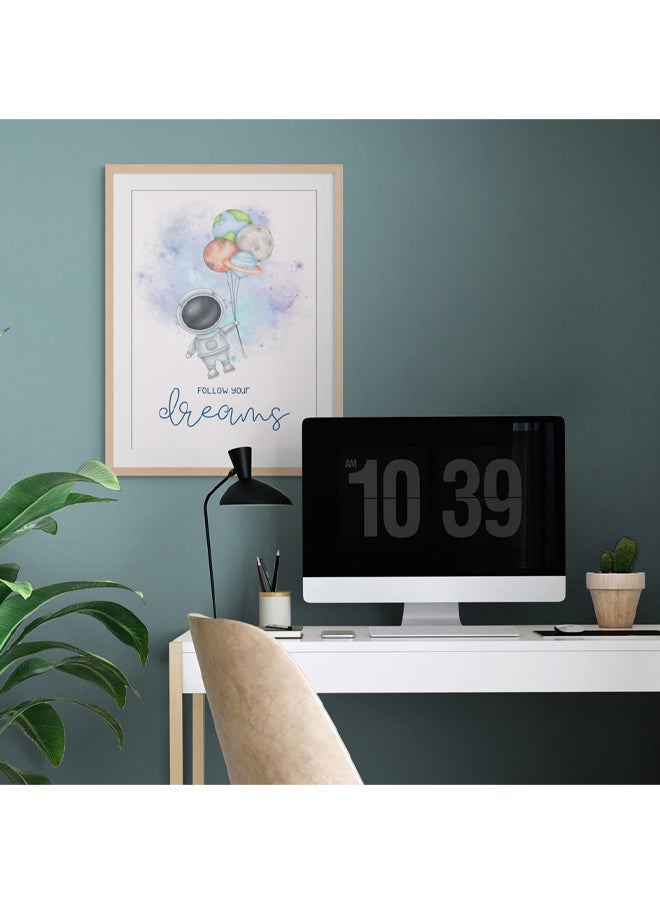 Art Decor - Art Decor Framed Fine Art of Inspirational Kids Portrait Fun Positive Affirmation Print with Matt Board Wall Décor for Playroom Classroom Nursery Kid Bedroom Children Room Gifting - Image 1
