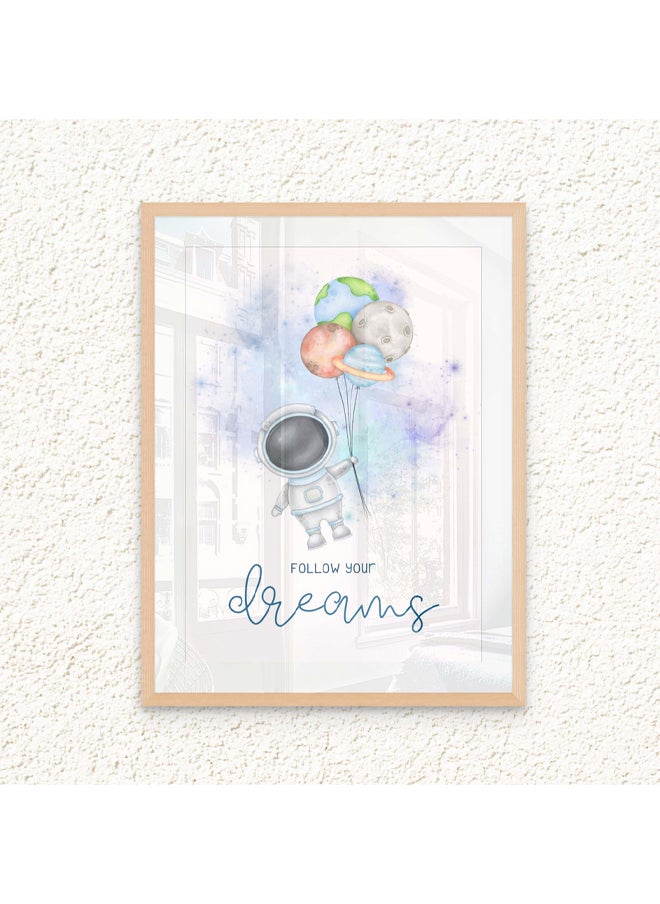 Art Decor - Art Decor Framed Fine Art of Inspirational Kids Portrait Fun Positive Affirmation Print with Matt Board Wall Décor for Playroom Classroom Nursery Kid Bedroom Children Room Gifting - Image 1