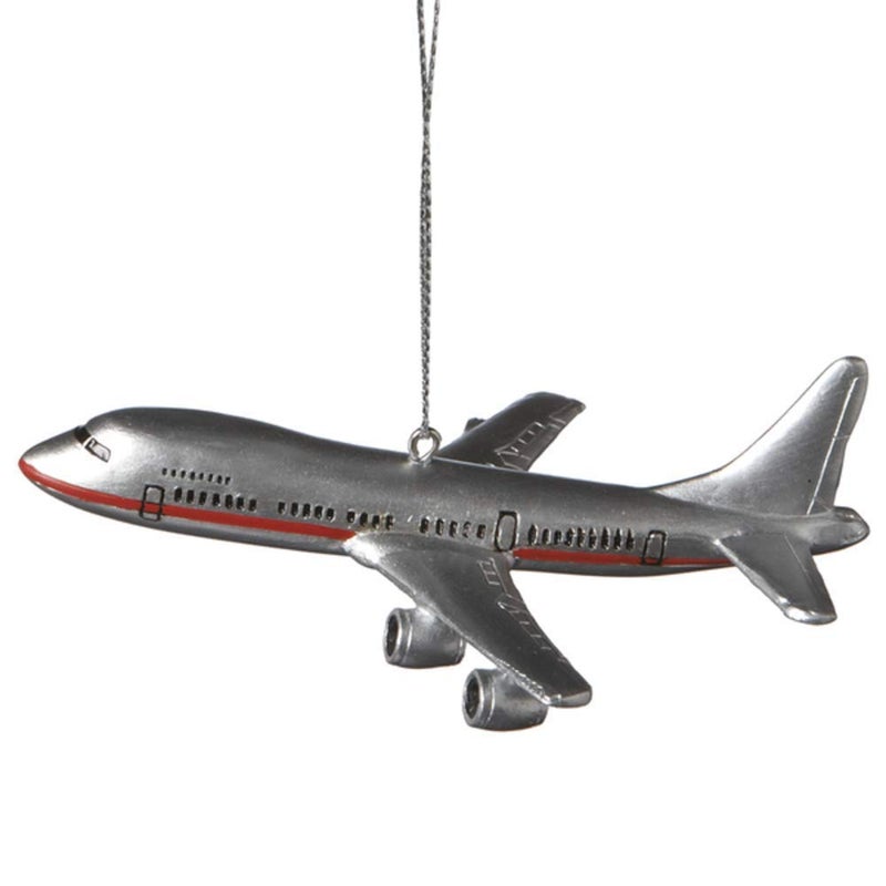 Midwest CBK 1 X Commercial Airliner Resin Hanging Tree Ornament - Size 4.25 inch by Midwest-CBK  Christmas - Image 1