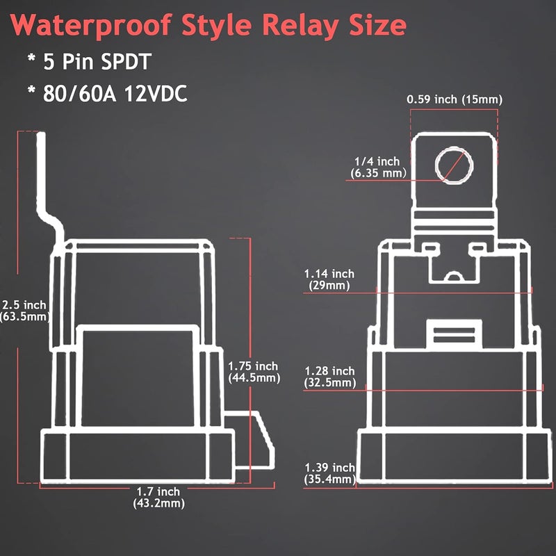 Hamolar 3 Pack Waterproof Car Relay Kit - Image 5