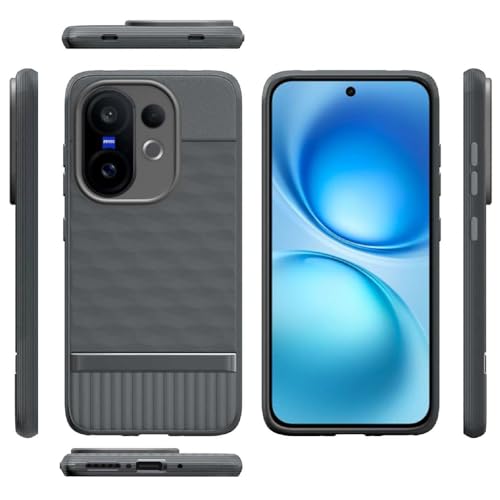 Casotec Shockproof Case for Vivo V60 5G / V60e 5G / T4 Pro 5G | Full Camera Protection | TPU Flexible Back Cover for Vivo V60 5G / V60e 5G / T4 Pro 5G (Graphite Grey) - Image 3