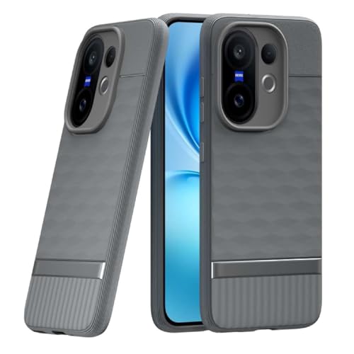 Casotec Shockproof Case for Vivo V60 5G / V60e 5G / T4 Pro 5G | Full Camera Protection | TPU Flexible Back Cover for Vivo V60 5G / V60e 5G / T4 Pro 5G (Graphite Grey) - Image 1