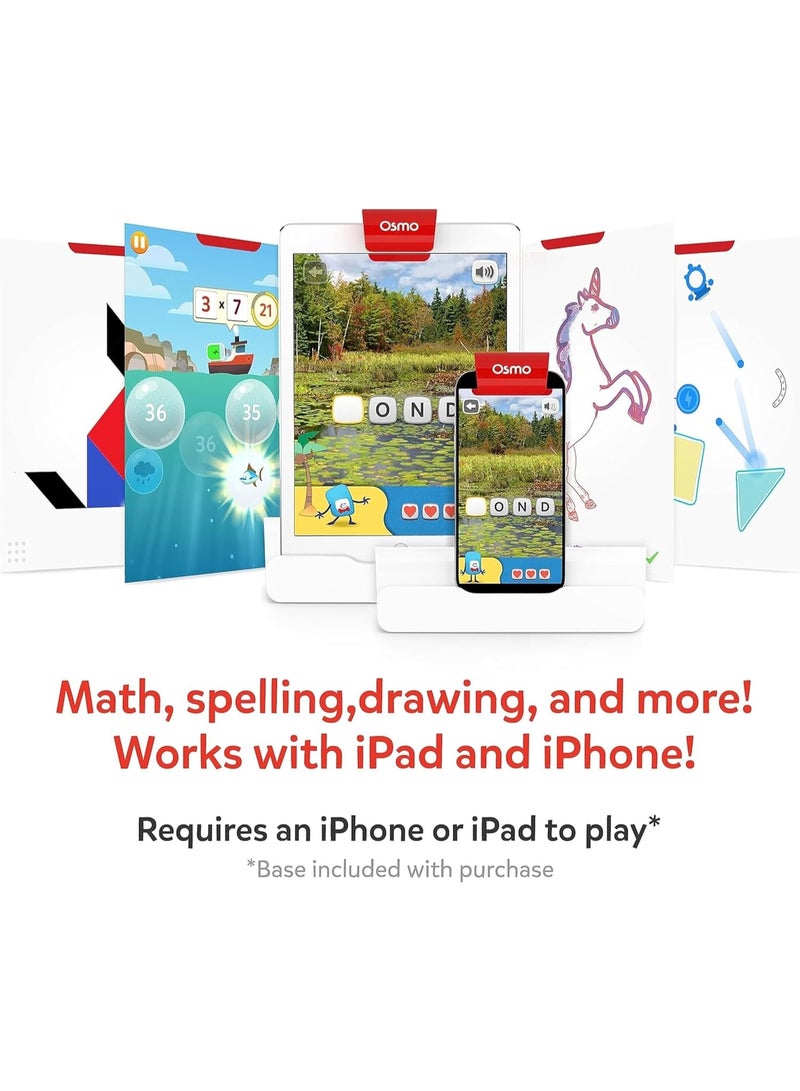 أوسمو مجموعة Osmo Genius للمبتدئين للأطفال من عمر 6 إلى 10 سنوات | 5 ألعاب تعليمية | متوافقة مع iPad | نظام تعليمي STEM | قاعدة متضمنة (5 ألعاب لجهاز iPad) - Image 5