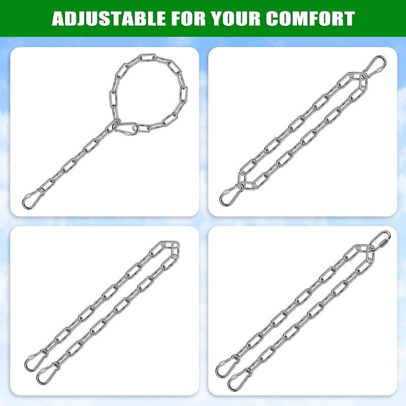 BeneLabel 20" 32" Heavy Bag Chain Stainless Steel Punching Bag Hanging Chain with Hooks Extension Chains for Boxing Bags, Hammocks Chair, Hanging Chair, Porch Swings, Aerial Silks - 1000LB Capacity - Image 5