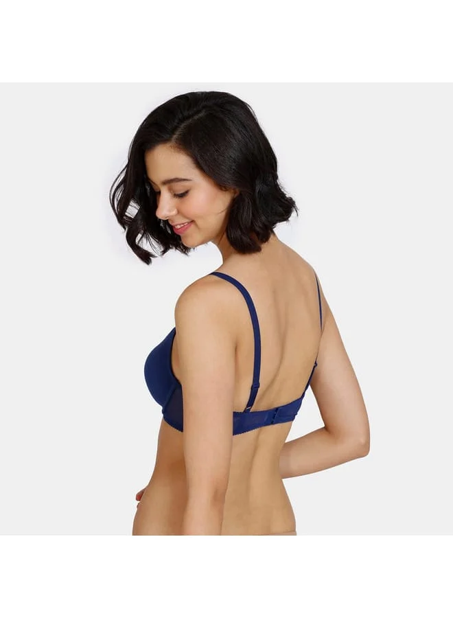 zivame Zivame Solid Padded Wired Bra with Adjustable Shoulder Straps