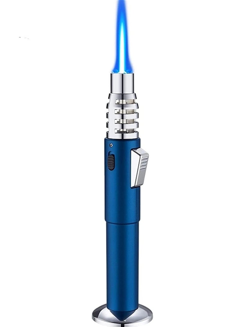 Blue Flame Torch Lighter – Windproof Butane Lighter with Adjustable Flame & Safety Lock | Refillable Jet Lighter for Cigars, BBQ, Camping, Kitchen, & Outdoor Use – Premium Metal Build - Image 1