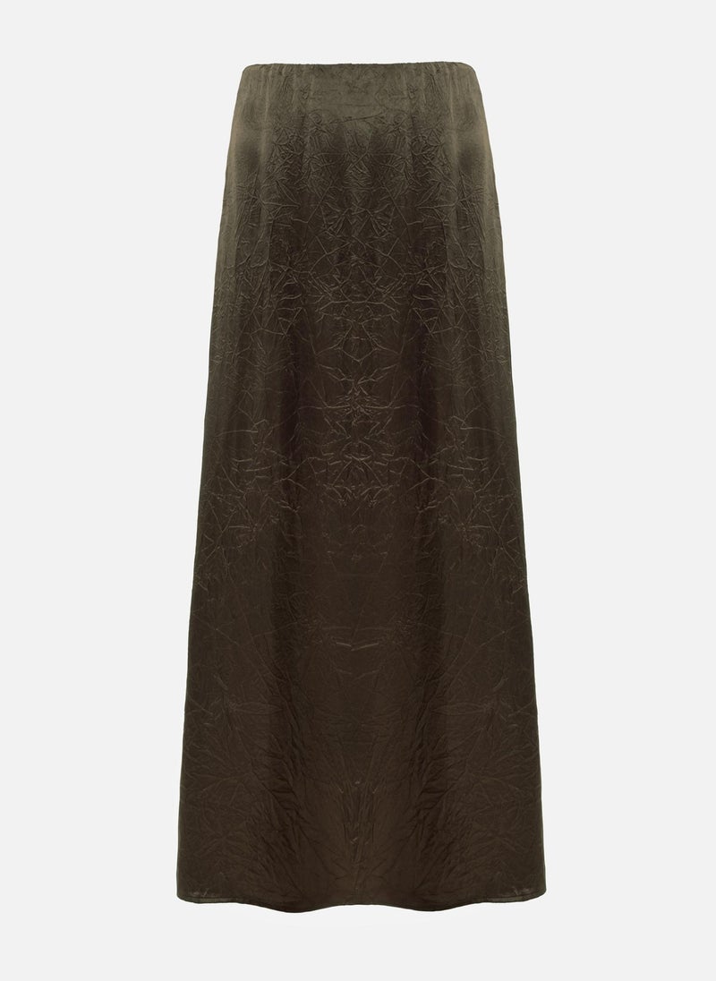Lichi Maxi skirt in crumpled-effect fabric - Image 2