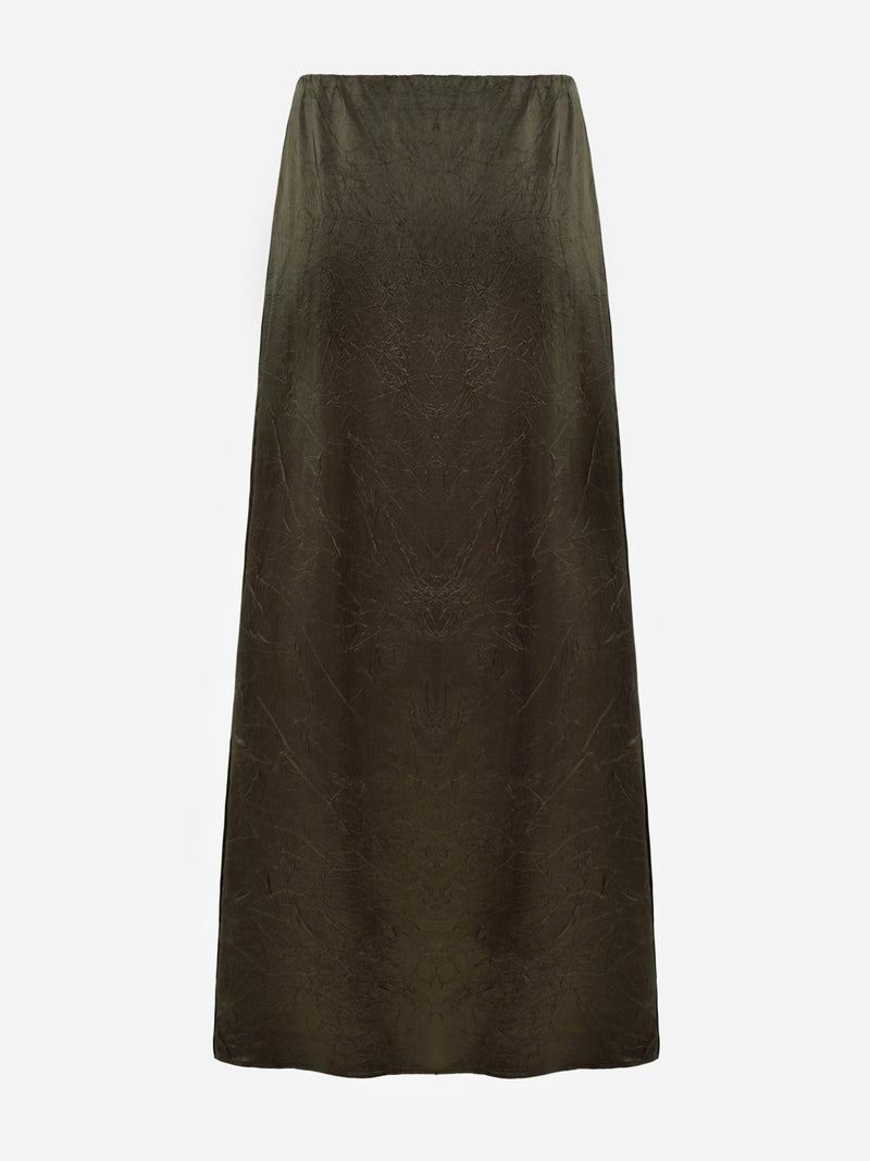 Lichi Maxi skirt in crumpled-effect fabric - Image 3