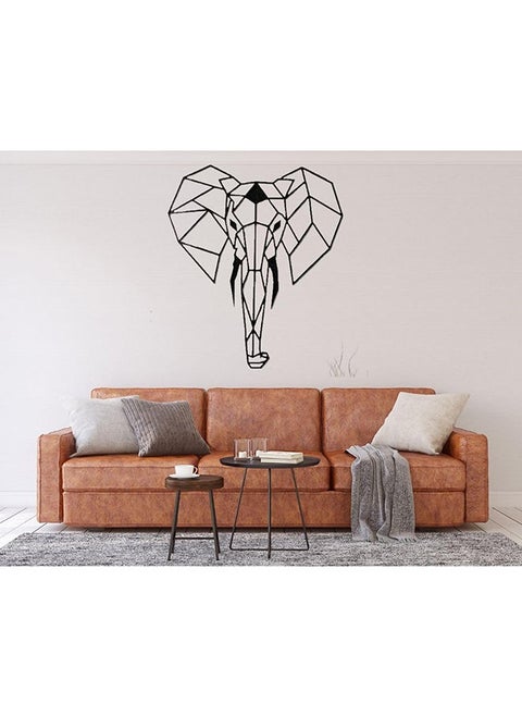 Geometric Elephant Head Wall Art