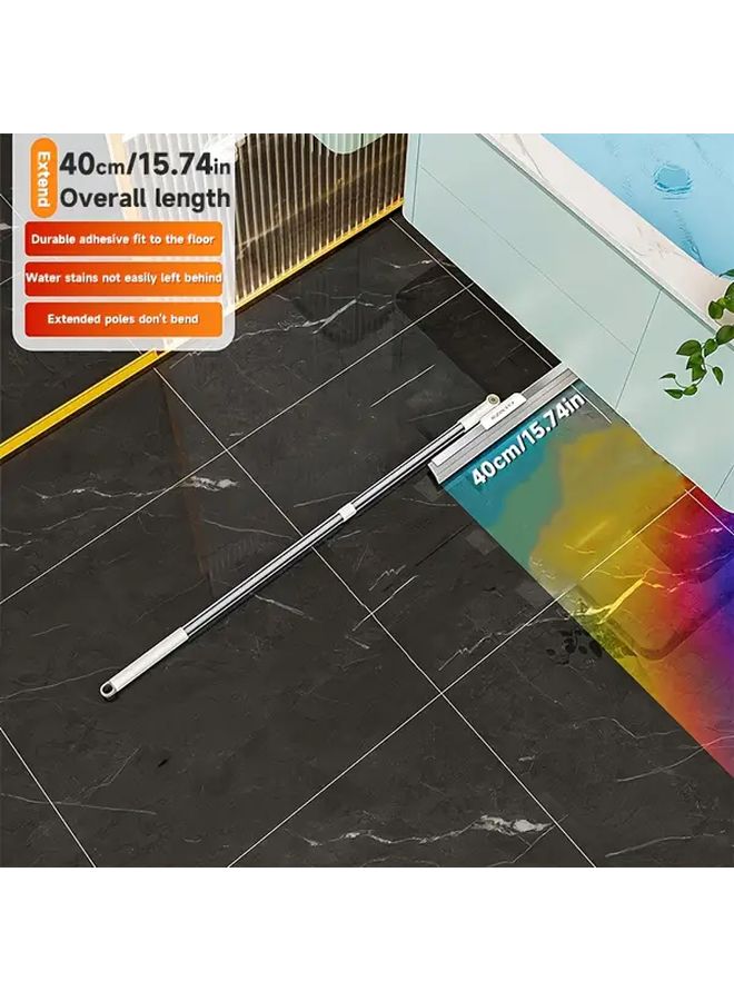 15.75 بوصة مكشطة و 39.37 بوصة مكنسة 3 في 1 منظف أرضيات متعدد الأسطح للحمام والمطبخ - Image 1