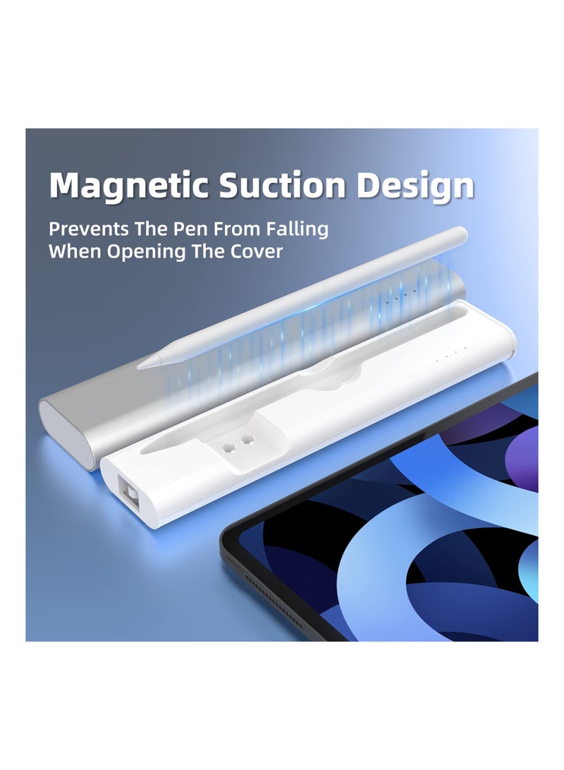 Charging Case Compatible with Apple Pencil 2nd Gen Only, Magnetic Charging Case Charging Adapter Magnetic Charging Adapter Stylus Pen Charger Casefor iPad Pen 2nd Gen with LED Indicator - Image 3