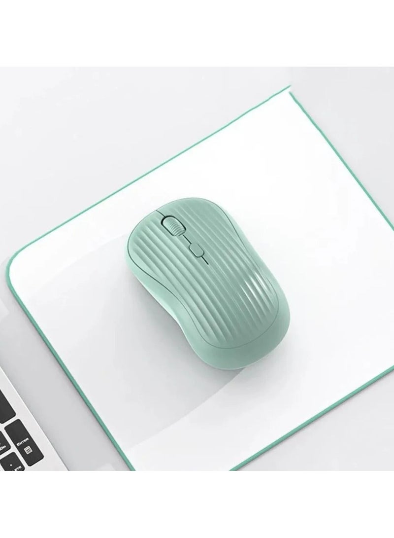 2.4G Dual-Mode Wireless Mouse (Bluetooth + USB Receiver) – Silent Rechargeable Gaming Mouse, High Precision 1600 DPI, Ergonomic Design, Compatible with PC, MacBook, Tablet & Laptop - Image 1