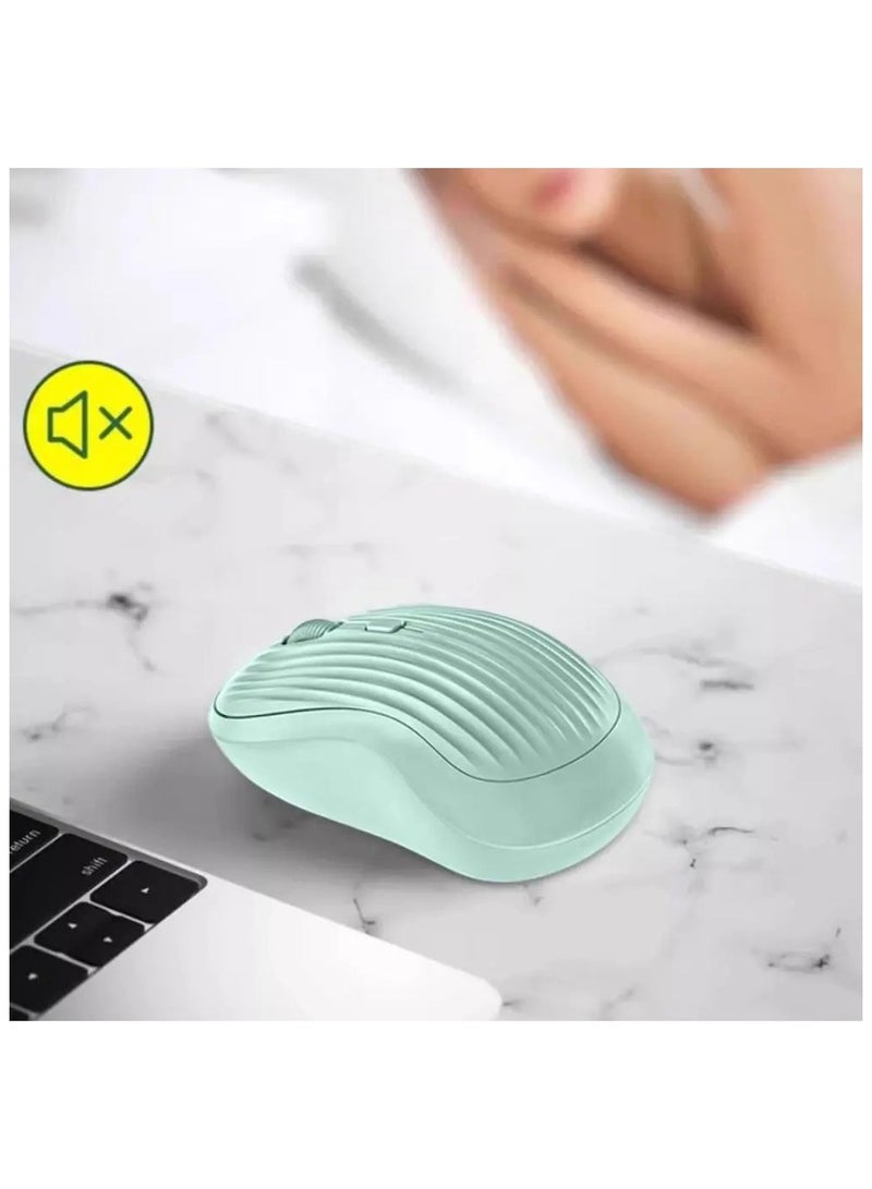 2.4G Dual-Mode Wireless Mouse (Bluetooth + USB Receiver) – Silent Rechargeable Gaming Mouse, High Precision 1600 DPI, Ergonomic Design, Compatible with PC, MacBook, Tablet & Laptop - Image 2